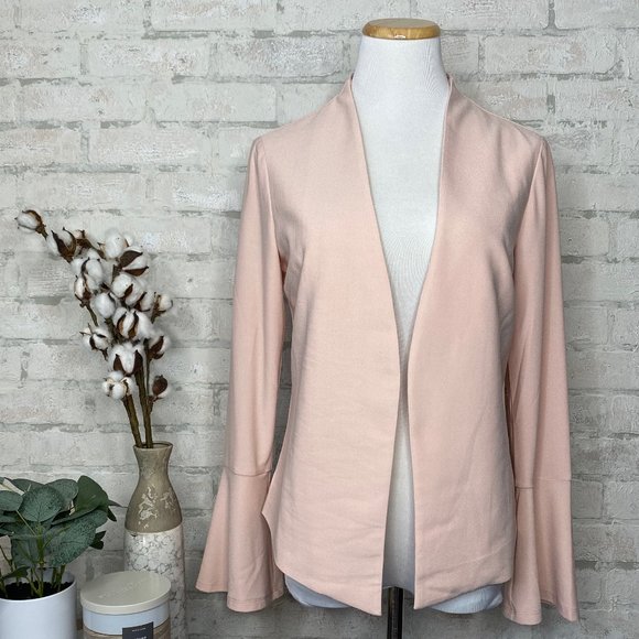 Adrianna Papell Jackets & Blazers - Adrianna Papell | NWT Smoke Rose Crepe Knit Blazer